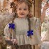3" Velvet Royal Blue Hair Bows Small Cute Velvet Ribbon Alligator Hair Clips Barrettes Hairpins Wedding Prom Party Dress Decor Accessory for Little Teen Toddler Flower Girls Kids view 4