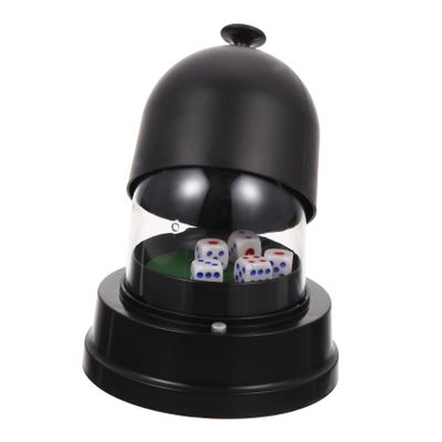 Alasum Electric Dice Cup with Dice Automatic Shaking Cup for Party Games Bar Use and Family Gatherings Lightweight Material Easy to Carry and Store