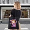 WZMPA Funny Killer Doll Canvas Tote Bag Murderous Toy Fans Gift Toys Before Boys Shoulder Bag Evil Doll Merch (Toys Before -T BL) view 3