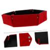 Alasum Pu Leather Foldable Storage Box Modern Dice Tray for Sundries Desktop Organizer for Keys Jewelry and Items Elegant for Table Games and Home Decor view 3