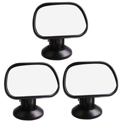 Hemoton 3pcs Car Mirror Suction Cup Rearview Safety Mirror for Easy Observation Backseat Shatterproof Design Enhanced Stability