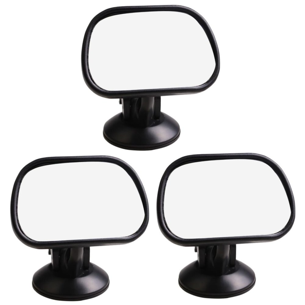 Hemoton 3pcs Car Mirror Suction Cup Rearview Safety Mirror for Easy Observation Backseat Shatterproof Design Enhanced Stability