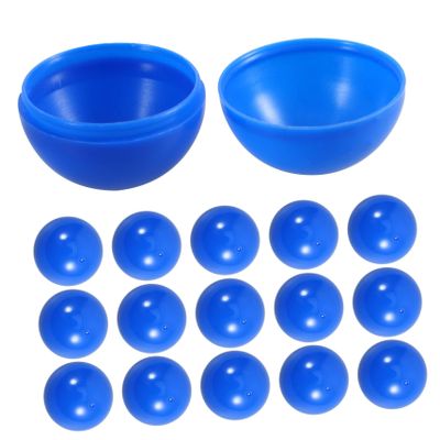 CIMAXIC 50pcs Lottery Game Balls Plastic Seamless Spheres Blue for Party Activity Props Game Supplies