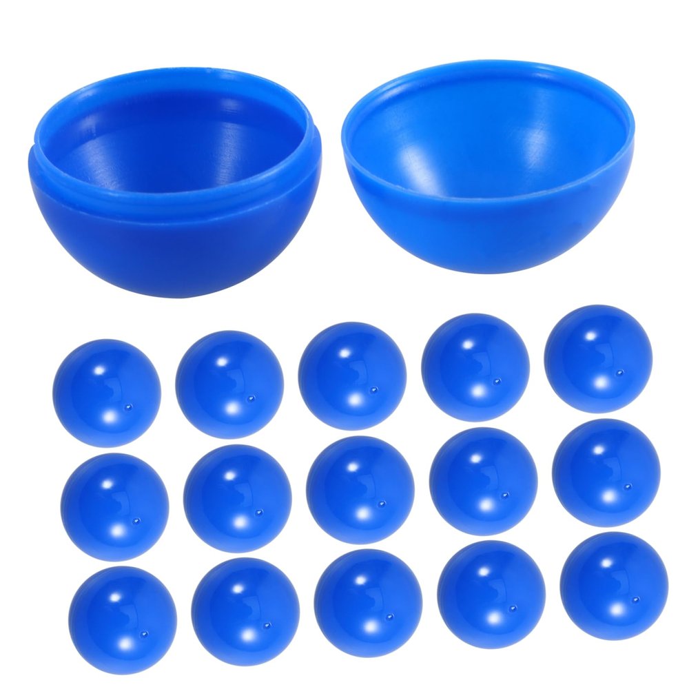 CIMAXIC 50pcs Lottery Game Balls Plastic Seamless Spheres Blue for Party Activity Props Game Supplies