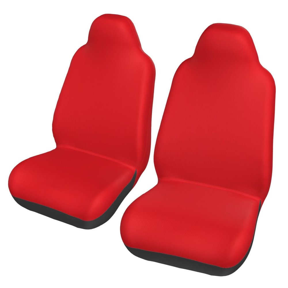 WZYCWBCar Seat Protectors, Car Seat Covers (2 Pack), Protect Sedan, SUV, Truck, Van, Bus, Ferry Seats Cleaning Solid Color red Pattern