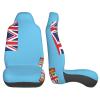 WZYCWBCar Seat Protectors, Car Seat Covers (2 Pack), Protect Sedan, SUV, Truck, Van, Bus, Ferry Seats Cleaning Fiji Flag Pattern view 3