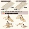 HTWELL Slide Compatible Toddler Climbing Toys,Plastic Kids Pikler Triangle Set,Multifunction Foldable Indoor Kids Gym(Gray) view 2