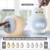 Kids Sleep Training Alarm Clock: App Control Night Light, Silicone, Sunrise Simulation, Rechargeable, Toddler Wake-Up Clock, Cute Penguin view 2