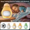 Kids Sleep Training Alarm Clock: App Control Night Light, Silicone, Sunrise Simulation, Rechargeable, Toddler Wake-Up Clock, Cute Penguin view 4