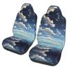 WZYCWBCar Seat Protectors, Car Seat Covers (2 Pack), Protect Sedan, SUV, Truck, Van, Bus, Ferry Seats Cleaning White Clouds Over The sea Pattern view 1