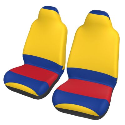 WZYCWBCar Seat Protectors, Car Seat Covers (2 Pack), Protect Sedan, SUV, Truck, Van, Bus, Ferry Seats Cleaning Flag of Colombia Pattern