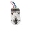 VUBBJCRS Nema 11 Geared Stepper Electronic Starter Ratio 27:1 Planetary Gearbox 4-Lead Dual Shaft 0.67A for DIY Robot view 3