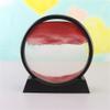 12 Inch Moving Sand Art Photo Round Glass 3D Deep Sea Sand Landscape Motion Display Sand Frame (Color: H) (F) view 1