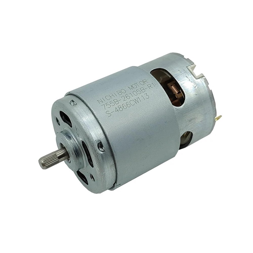 TSIOHKBS RS-755 Electronic Starter DC 12V 18V 24V 36V 6300RPM Large Torque 42mm Electronic Starter Knurled Shaft DIY