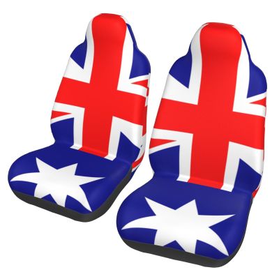 WZYCWBCar Seat Protectors, Car Seat Covers (2 Pack), Protect Sedan, SUV, Truck, Van, Bus, Ferry Seats Cleaning Australian Flag Pattern