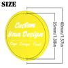 100 Pack Custom Poker Chips, Personalized Your Own Logo/ Image/Text on Chip, Double Sided Full Color Print Custom Drink Chips, Good for Casino Night, Bar Drink Token and Bachelor Party (Yellow) view 2