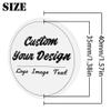 100 Pack Custom Poker Chips, Personalized Your Own Logo/ Image/Text on Chip, Double Sided Full Color Print Custom Drink Chips, Good for Casino Night, Bar Drink Token and Bachelor Party (White) view 2