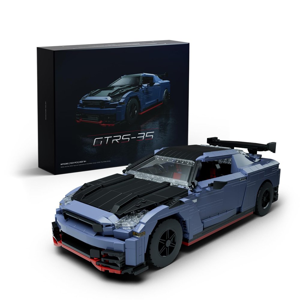 Nifeliz GTRS-35 Sports Car Building Set, 1:14 Scale Collectible Model Set for Display, Gift for Adult Car Enthusiasts (1323PCS, NF10285)