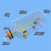 StiNGZjdM 1 Pc RC Fuel Tank Transparent Plastic 500ML 730ML CNC Processing Champaign Gold Cap for RC Airplane Model Gas/MeOH Tank(500ML) view 2