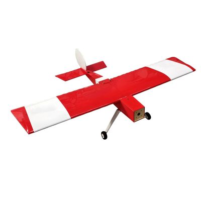 F077 58inches Fixed Wing Balsa Wood Gasoline RC Model Airplane-ARF Version (Red)