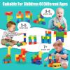BananMelonBM 100 PCS Magnetic Building Blocks, for Toddlers Age 3-5, for Kids Ages 4-8,Magnetic Cubes, Preschool Educational Sensory Magnet Toys for Boys and Girls view 3