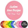 100 Pack Custom Poker Chips, Personalized Your Own Logo/ Image/Text on Chip, Double Sided Full Color Print Custom Drink Chips, Good for Casino Night, Bar Drink Token and Bachelor Party (Pink) view 1