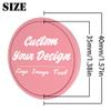 100 Pack Custom Poker Chips, Personalized Your Own Logo/ Image/Text on Chip, Double Sided Full Color Print Custom Drink Chips, Good for Casino Night, Bar Drink Token and Bachelor Party (Pink) view 2