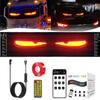 Colorful Eye Lamp Soft Screen for Car Windows,DIY Car Dynamic LED Smart Large Programmable Matrix Screen,Waterproof Flexible Scrolling Car LED Screen with Remote Control view 1