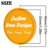 100 Pack Custom Poker Chips, Personalized Your Own Logo/ Image/Text on Chip, Double Sided Full Color Print Custom Drink Chips, Good for Casino Night, Bar Drink Token and Bachelor Party (Orange) view 2