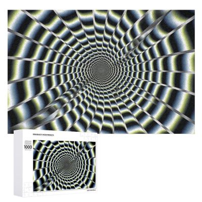 1000 PCS Jigsaw Puzzles Spiral Optical Illusion GIF Puzzles Personalized Puzzle for Adults Wooden Puzzle Custom Puzzles from Photos Picture Puzzle Classic Jigsaw Puzzle for Wedding Birthday Valentine