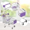 HAICHEN TEC Bird Toys Mini Shopping Cart Trolley Bird Parrot Pet Intelligence Growth Utility Cart Mode Storage Decoration Toys (Purple) view 4