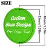 100 Pack Custom Poker Chips, Personalized Your Own Logo/ Image/Text on Chip, Double Sided Full Color Print Custom Drink Chips, Good for Casino Night, Bar Drink Token and Bachelor Party (Green) view 2