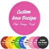 100 Pack Custom Poker Chips, Personalized Your Own Logo/ Image/Text on Chip, Double Sided Full Color Print Custom Drink Chips, Good for Casino Night, Bar Drink Token and Bachelor Party (Rose Red) view 1