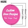 100 Pack Custom Poker Chips, Personalized Your Own Logo/ Image/Text on Chip, Double Sided Full Color Print Custom Drink Chips, Good for Casino Night, Bar Drink Token and Bachelor Party (Rose Red) view 2