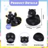 12pcs Rubber Ducks in Bulk, Ducks for Jeeps,Black Cat Jeeps Ducking,Baby Bath Toys for Rubber Duckies,Birthday Gifts Pool Holiday Ducks Party Favors view 2
