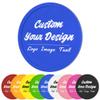 100 Pack Custom Poker Chips, Personalized Your Own Logo/ Image/Text on Chip, Double Sided Full Color Print Custom Drink Chips, Good for Casino Night, Bar Drink Token and Bachelor Party (Blue) view 1