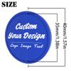 100 Pack Custom Poker Chips, Personalized Your Own Logo/ Image/Text on Chip, Double Sided Full Color Print Custom Drink Chips, Good for Casino Night, Bar Drink Token and Bachelor Party (Blue) view 2