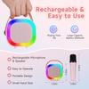 Karaoke Machine for Kids Adults, Mini Karaoke Machine for 4 5 6 7 8 9 10 11 12 Years Old Girls Birthday Christmas Party Gifts, Toddler Toys with 2 Wireless Microphone view 4