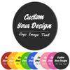 100 Pack Custom Poker Chips, Personalized Your Own Logo/ Image/Text on Chip, Double Sided Full Color Print Custom Drink Chips, Good for Casino Night, Bar Drink Token and Bachelor Party (Black) view 1