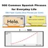 500 Spanish Phrases Flash Cards Flashcards for Adults & Beginners - Learn Spanish Phrases for Beginners view 3