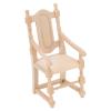 1:12 Wooden Dollhouse Chair, Vivid Lightweight Portable Simulation Miniature Chair for Doll Lovers view 1