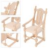 1:12 Wooden Dollhouse Chair, Vivid Lightweight Portable Simulation Miniature Chair for Doll Lovers view 2