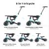 newyoo Toddler Tricycle with Helmet, Toddler Bike, Tricycles for 1-3 Year Olds, Kids Bike Helmet for 1-5 Year Olds, Blue view 2
