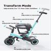 newyoo Toddler Tricycle with Helmet, Toddler Bike, Tricycles for 1-3 Year Olds, Kids Bike Helmet for 1-5 Year Olds, Blue view 3
