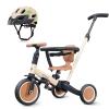 newyoo Toddler Tricycle with Helmet, Toddler Bike, Tricycles for 1-3 Year Olds, Kids Bike Helmet for 1-5 Year Olds, Khaki view 1