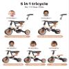 newyoo Toddler Tricycle with Helmet, Toddler Bike, Tricycles for 1-3 Year Olds, Kids Bike Helmet for 1-5 Year Olds, Khaki view 2