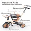 newyoo Toddler Tricycle with Helmet, Toddler Bike, Tricycles for 1-3 Year Olds, Kids Bike Helmet for 1-5 Year Olds, Khaki view 4