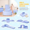 Elftopia Foam Climbing Blocks with Ball Pit & Stairs for Toddlers Aged 1-3 -Soft Playset for Indoor Crawling, Foam Playground Set for Baby to Active Playing Inside -(Balls NOT Included),Light Blue view 3