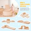 Elftopia Foam Climbing Blocks with Ball Pit & Stairs for Toddlers Aged 1-3 -Soft Playset for Indoor Crawling, Foam Playground Set for Baby to Active Playing Inside -(Balls NOT Included),Beige view 3