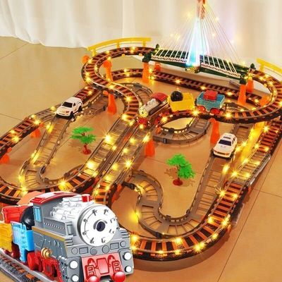 Children's Railway car and Train Track Sets Electrical Train Track Sets Train Railway Set